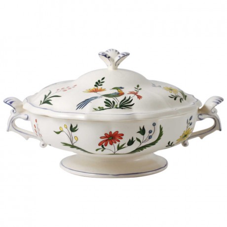 Gien Fayencerie Gien 'Oiseaux Paradis' Schussel mit Deckel 1,70 l Gien "Oiseaux Paradis" Миска с крышкой 1,70 л