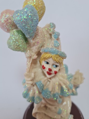 Valentino Винтажная Коллекционная фигурка "Клоун с шарами", 13см х 7 см, Италия, 1950-60гг.