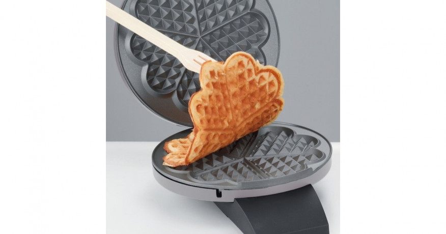 Cloer Cloer Waffeleisen 1629 silber/schwarz, 930 Watt  silber/schwarz Вафельница Cloer 1629 серебристый/черный, 930 Вт
