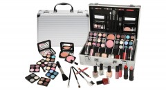 Schminkkoffer 54 Teile im Alu Design