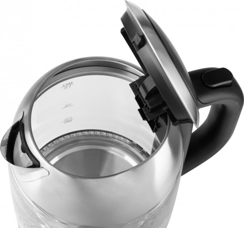 ECG ECG Wasserkocher RK 1781, 1,7 l, 2200 W, Elegante rostfreie Ausfuhrung mit Hartglas  Электрочайник RK 1781, 1,7 л, 2200 Вт, элегантный нержавеющий дизайн с закаленным стеклом