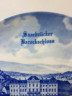 Furstenberg Декоративная тарелка в бело-синих тонах "Замок Штенгель в Саарбрюкке", 24 x 2,5 см, Германия, 1960-70гг.