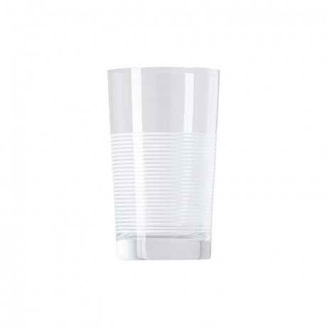 Thomas Thomas Nordic Stripes Soft White Becher Glas h: 12,6 cm / 345 ml Стеклянная кружка Thomas Nordic Stripes Soft White высота: 12,6 см / 345 мл