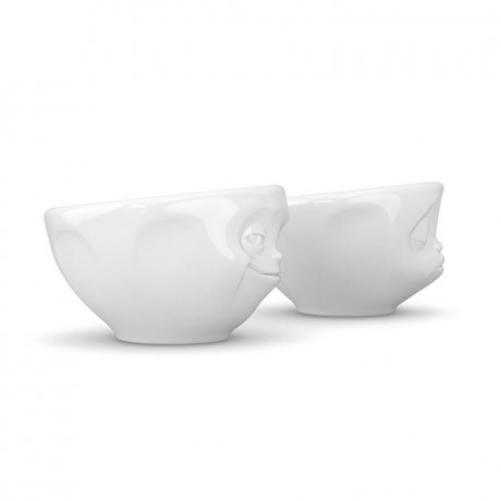 Fiftyeight Products TV Tassen Schalchen Set 2-tlg. - grinsend & kussend 0,10 L Набор подставок для телевизора 2 шт. - ухмыляясь и целуясь 0,10 л