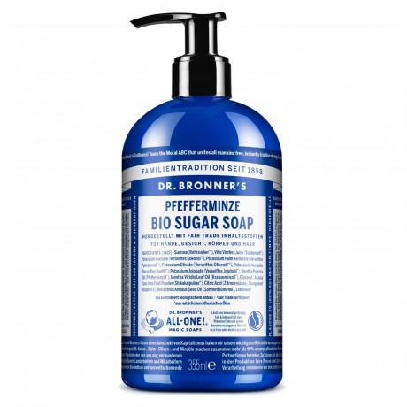 Dr. Bronner's Pfefferminze Bio Sugar Soap  Мятное органическое сахарное мыло