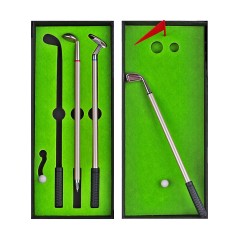 Vicabo Stifteset im Golfspiel-Design Golfschlager Kugelschreiber Mini Desktop Golfball Stift Aktionsspiele Набор ручек для игры в гольф