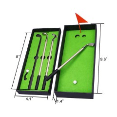 Vicabo Stifteset im Golfspiel-Design Golfschlager Kugelschreiber Mini Desktop Golfball Stift Aktionsspiele Набор ручек для игры в гольф