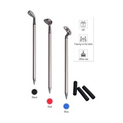 Vicabo Stifteset im Golfspiel-Design Golfschlager Kugelschreiber Mini Desktop Golfball Stift Aktionsspiele Набор ручек для игры в гольф