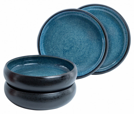 Moritz & Moritz Moritz & Moritz  Suppenteller 4-tlg. REACTIV blau Суповые тарелки Moritz &amp; Moritz 4 шт. РЕАКТИВНЫЙ