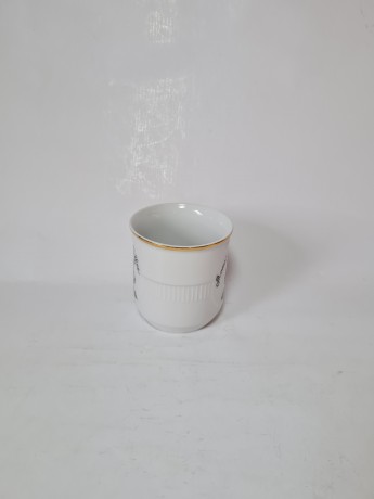 EPIAG Набор кофейных чашек с позолотой "Моцарт", 7 штук, Чехословакия, 1960-70гг.