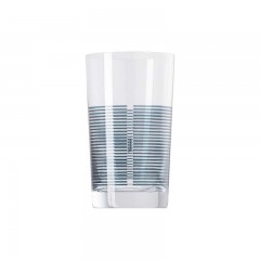 Thomas Thomas Nordic Stripes Night Blue Becher Glas h: 12,6 cm / 345 ml Стеклянная кружка Thomas Nordic Stripes Night Blue высота: 12,6 см / 345 мл