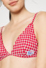 Tommy Hilfiger TRIANGLE FIXED Bikini top primary red/white TRIANGLE FIXED Верх бикини первичный красный/белый