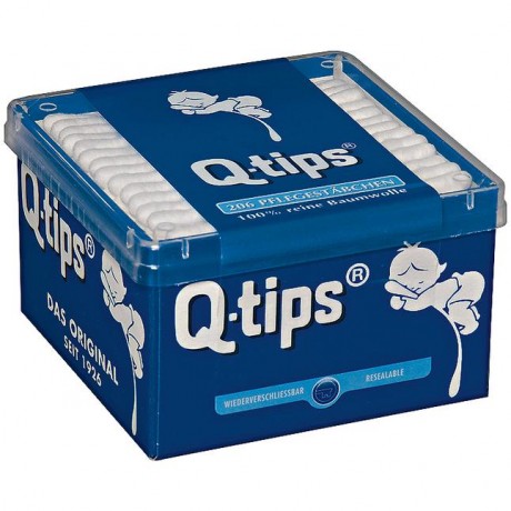 Q-tips Wattestabchen Ватные палочки для ежедневного ухода за кожей 206 шт.