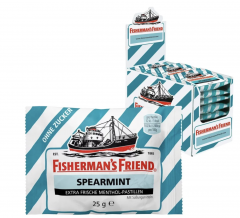 Fisherman's Friend SET Mint (24stk) + Spearmint (24stk), Набор 24 шт х 2 упаковки, Мята, Свежая мята, без сахара