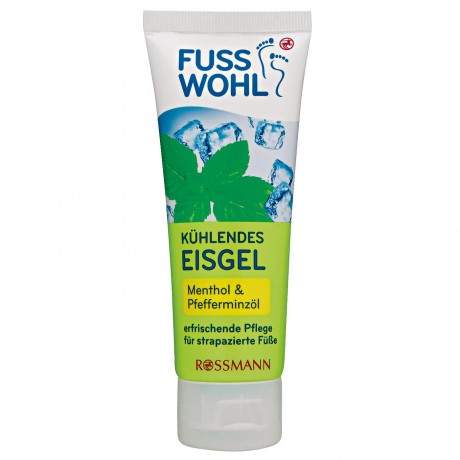 Rossmann Fusswohl  kuhlendes Eisgel Охлаждающий гель для ног, 75мл