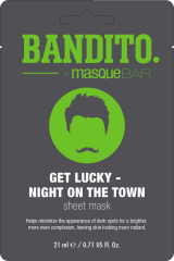 Masquebar (Маскебар) Bandito Get Lucky Night on the Town TuchMaske Маска для лица, 1 шт.
