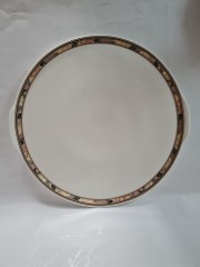 Hutschenreuther 1814 Фарфоровое белое блюдо с ручками и орнаментом по краю, 33см, Германия, 1970-80гг.