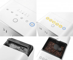 Smeg Smeg Espressomaschine BCC13WHMEU Kaffeevollautomaten mit Milchfunktion  Эспрессо-машина Smeg BCC13WHMEU полностью автоматическая кофемашина с функцией молока