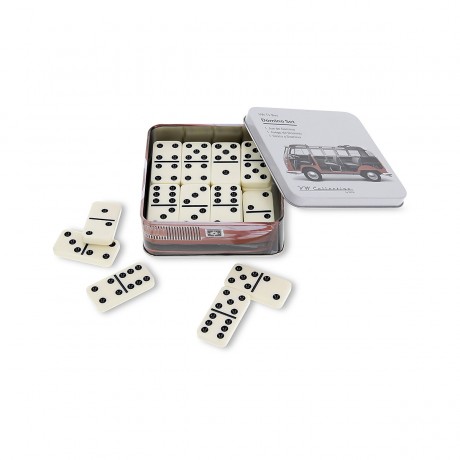 VW Collection by BRISA VW T1 Bulli Bus Domino Set in Metalldose VW T1 Bulli Bus Domino Set в металлической коробке