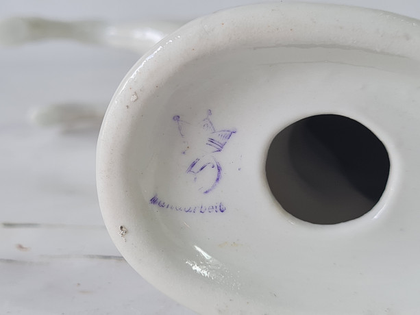 Статуэтка винтажная Hofreitschule Wien "Конь", ручная работа, фарфор, 14 см, Австрия, 1970-80гг.