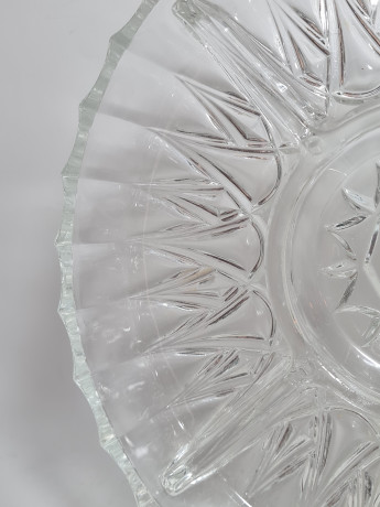 Тарелка винтажная Im Stil Nachtmann, стекло, 25 см, Германия, 1970-80гг.