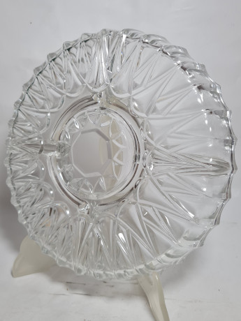 Тарелка винтажная Im Stil Nachtmann, стекло, 25 см, Германия, 1970-80гг.