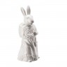 Hutschenreuther Hutschenreuther Hasenfiguren Hasenfrau mit Korb - weiss glasiert h: 13,7 cm Фигурки кроликов Hutschenreuther женщина-кролик с корзиной - белая глазурь, высота: 13,7 см