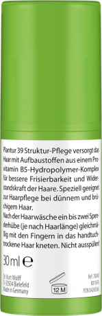 Plantur 39 Struktur-Pflege Плантур 39 Средство для ухода за структурой волос, 30 мл