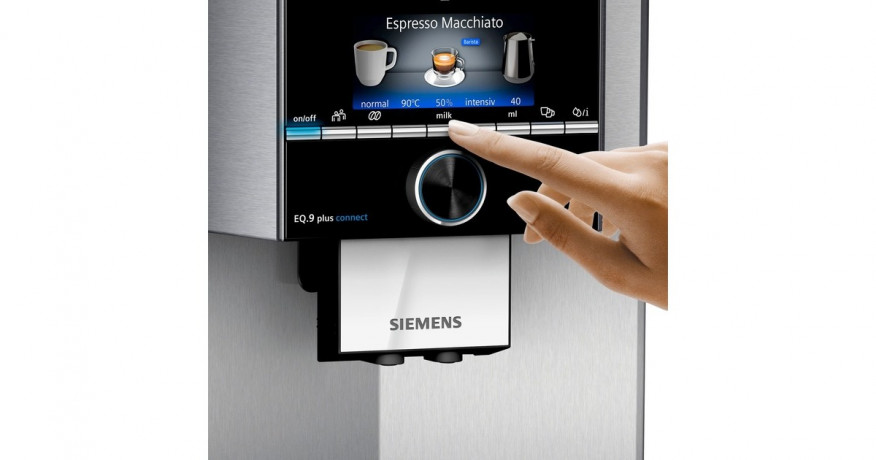 Siemens Siemens TI9558X1DE EQ.9 plus connect s500, Vollautomat edelstahl  edelstahl Siemens TI9558X1DE EQ.9 plus Connect s500, полностью автоматический, нержавеющая сталь