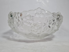 Вазочка винтажная Walther Glas &quot;Виноградная лоза&quot;, стекло, 22 х 10 см, Германия, 1960-70гг.