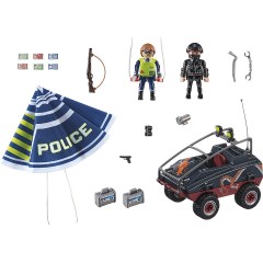 PLAYMOBIL PLAYMOBIL 70781 Polizei-Fallschirm: Verfolgung des Amphibien-Fahrzeugs PLAYMOBIL 70781 Полицейский парашют: погоня за амфибией