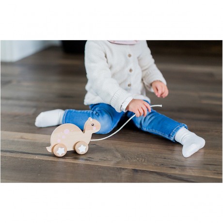 KINDSGUT Holz-Ziehtier Schildkrote Nachziehspielzeug Деревянная черепаха