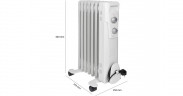 Clatronic Clatronic Olradiator RA 3735 weiss, 7 Heizrippen  weiss Clatronic Olradiator RA 3735 белый, 7 нагревательных ребер