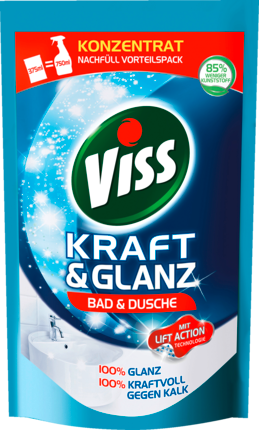 Viss мощность  и Блеск Bad и Средство для душа сменный блок, 375 мл