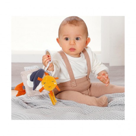 Fehn Stoffbuch Esel  Teddy NATUR Книга из ткани Осел Тедди ПРИРОДА