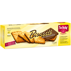 Schar Biscotti con Cioccolato Безглютеновое печенье с  темным шоколадом 150г
