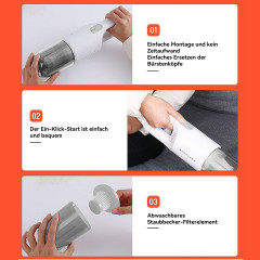 DOPWii DOPWii Akku-Handstaubsauger Vakuumreiniger,Kabellos,Leistungsstark,Staubsauger Fur Zuhause,Auto, Es gibt eine Tasche Schwarz Беспроводной ручной пылесос DOPWii, беспроводной, мощный, пылесос для дома, автомобиля, есть сумка