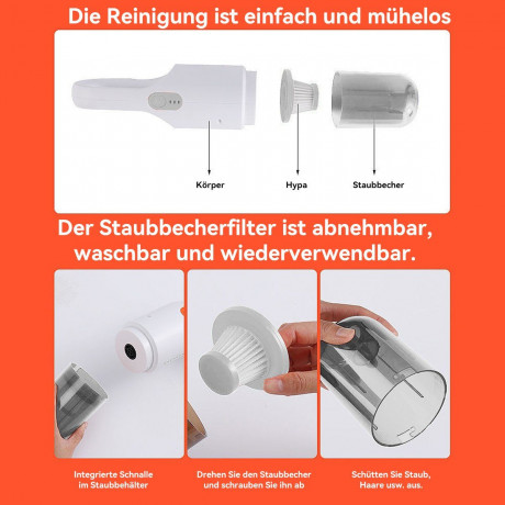 DOPWii DOPWii Akku-Handstaubsauger Vakuumreiniger,Kabellos,Leistungsstark,Staubsauger Fur Zuhause,Auto, Es gibt eine Tasche Schwarz Беспроводной ручной пылесос DOPWii, беспроводной, мощный, пылесос для дома, автомобиля, есть сумка