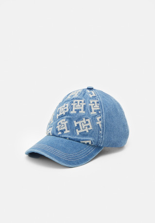 Tommy Hilfiger ICONIC MONOGRAM Cap mid denim ИКОНИЧЕСКАЯ МОНОГРАММА Кепка средняя джинсовая ткань