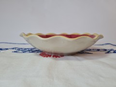 LUISENBURG KERAMIK Винтажная керамическая тарелка "Цветы", ручная роспись, 23 см, Германия, 1960-70гг.