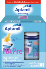 Aptamil Гипоаллергены Начальное питание Pre сухое молоко с рождения, 2x90 ml, 180 мл