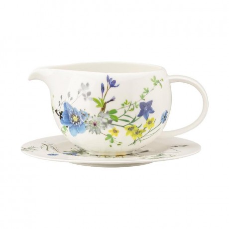 Rosenthal Rosenthal Brillance Fleurs des Alpes Sauciere 2-tlg. 0,55 L Соусник Rosenthal Brillance Fleurs des Alpes 2 шт. 0,55 л