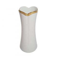 Ваза винтажная Tirschenreuth с золотой каймой, фарфор, 20 см, Германия, 1970-80гг.