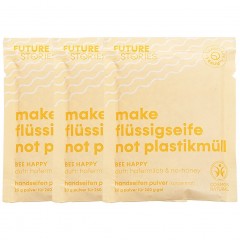 FUTURE STORIES Flussigseifen Pulver 3er Set Hafermilch &amp; No-Honey  Набор жидких мыльных порошков из 3 шт. овсяного молока и без меда