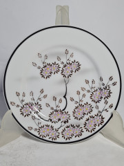 Чайное трио винтажное с традиционным японским декором &quot;Сакура&quot;, фарфор, Япония, 1970-80гг.