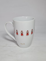 Кружка винтажная Lindt с Санта Клаусами, фарфор, 11.5 см, 400мл, Германия, 1970-80гг.