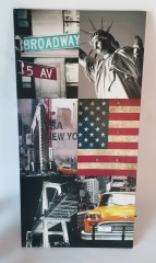 Shanghai Decoration Фото-коллаж "Нью-Йорк, Бродвей, Статуя Свободы" 2005-2010гг, 60х30х2см