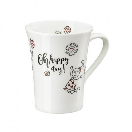 Hutschenreuther Hutschenreuther My Mug Collection - Oh Happy Day Becher mit Henkel 0,40 L Hutschenreuther My Mug Collection - Кружка Oh Happy Day с ручкой 0,40 л