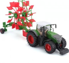 Bburago Bburago 10 cm Traktor Fendt mit Heuwender Трактор Bburago 10 см Fendt с ворошилкой