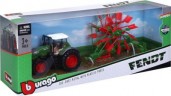 Bburago Bburago 10 cm Traktor Fendt mit Heuwender Трактор Bburago 10 см Fendt с ворошилкой